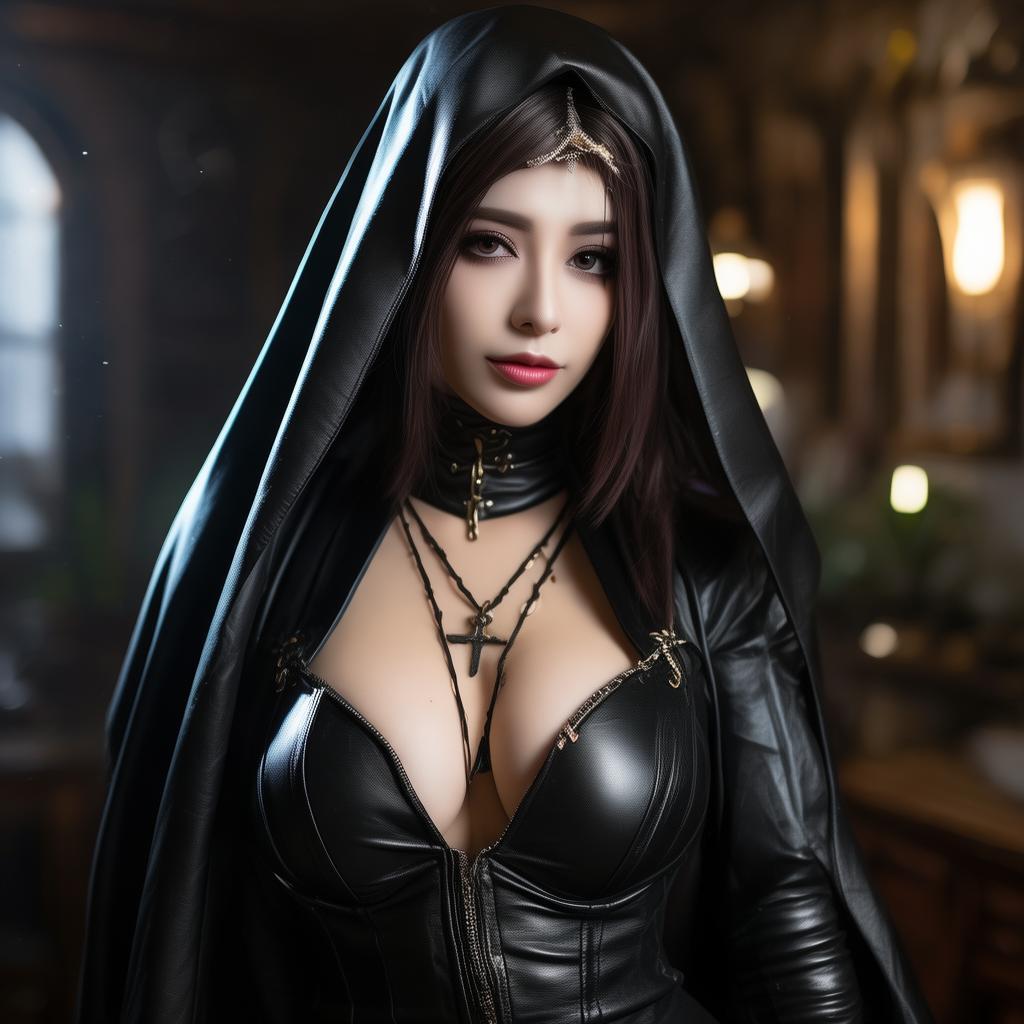 蠢沫沫cos：沫沫真爱版之魅–皮修女写真集，简直是视觉盛宴！-YYvideo