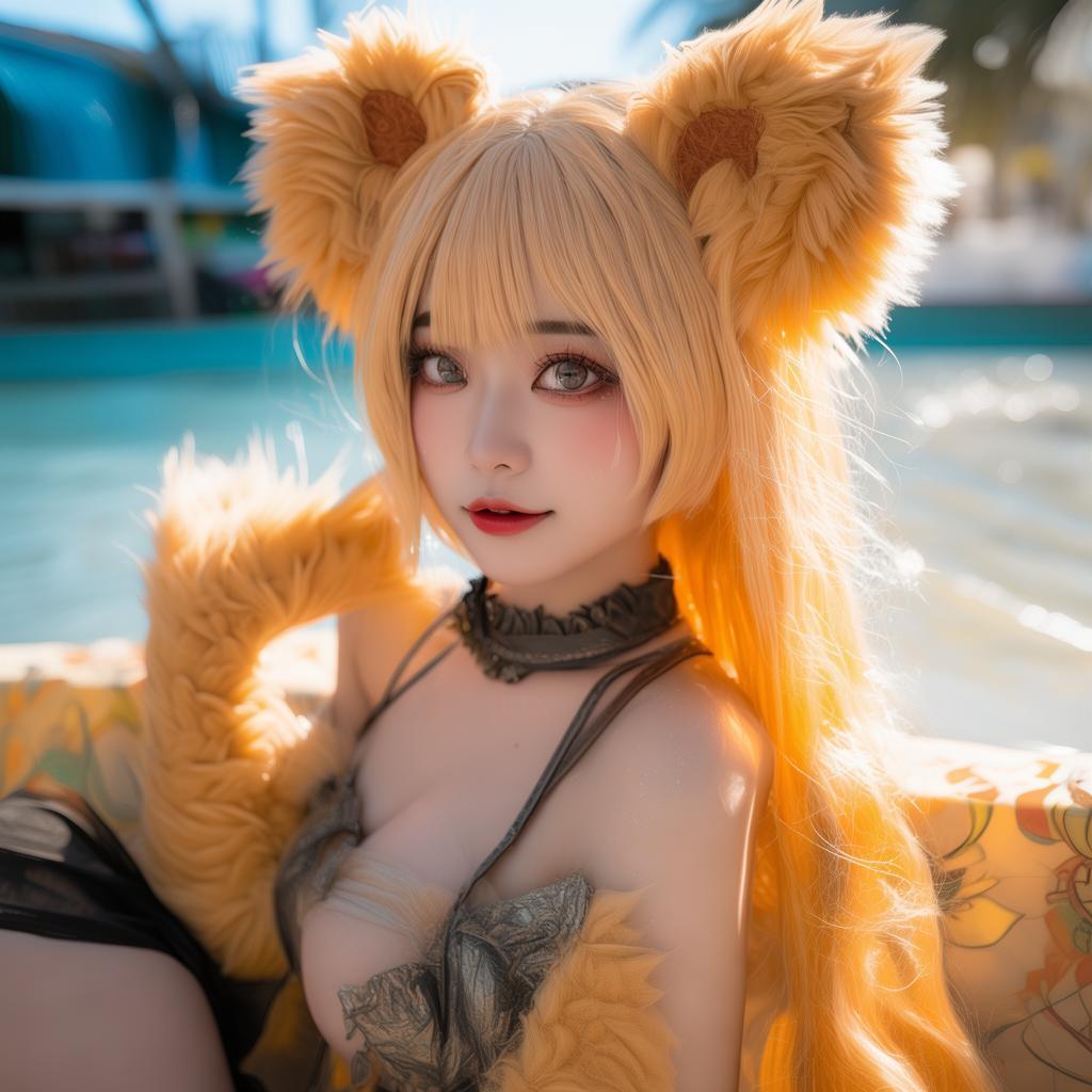 蠢沫沫猫耳死库水写真图集：喵星人的诱惑-YYvideo